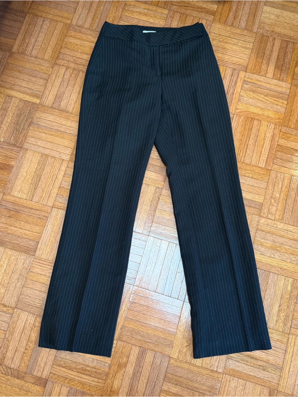 LOFT Pinstripe Bootcut Trousers